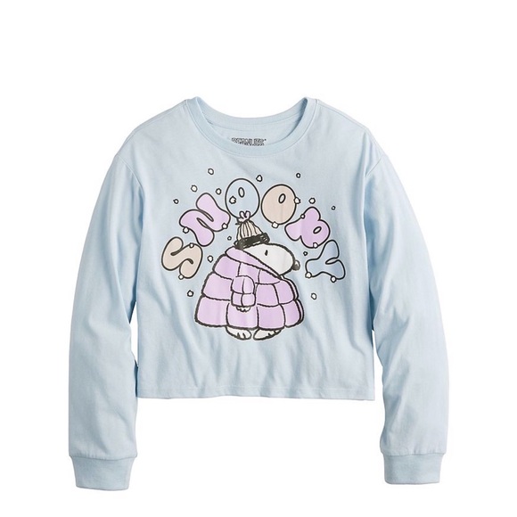 Girls’ Peanuts Snoopy Long Sleeve Graphic Tee, Size 8 - Picture 7 of 7